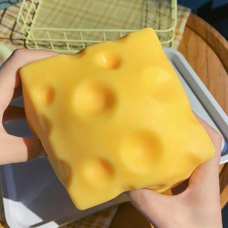 Squishy Quadrado Queijo Squeeze Brinquedos Recuperação Lenta Empurrar Alívio Do Estresse Brinquedo Sensorial Manteiga Ma