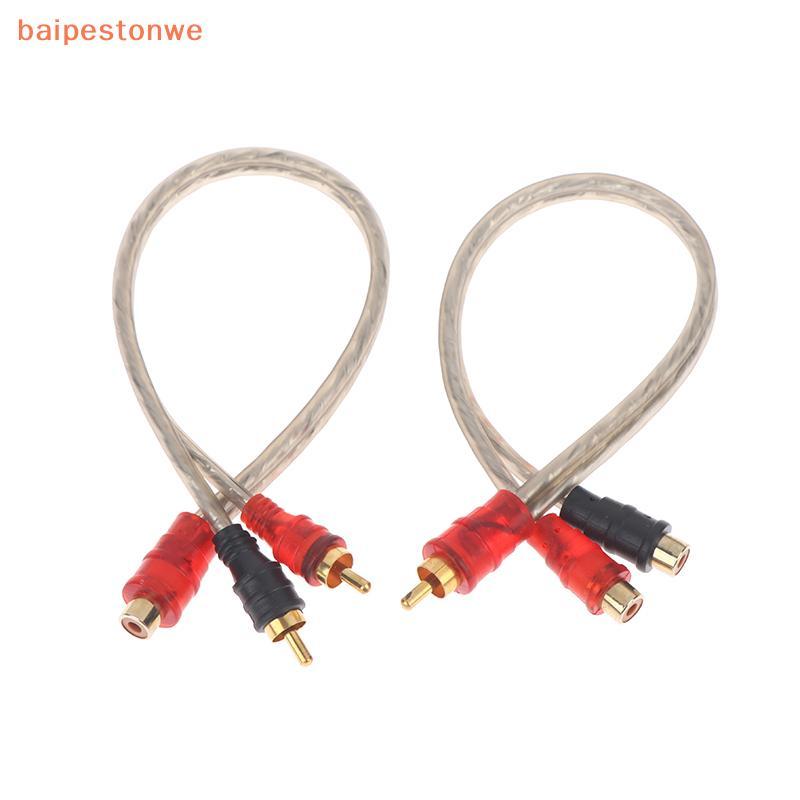 [baipestonwe] 1/2/3 Unidades 1 Fêmea Para 2 Macho 1 Fêmeas Y Divisor Adaptador Conector Cabo Sistema De Áudio De Carro S