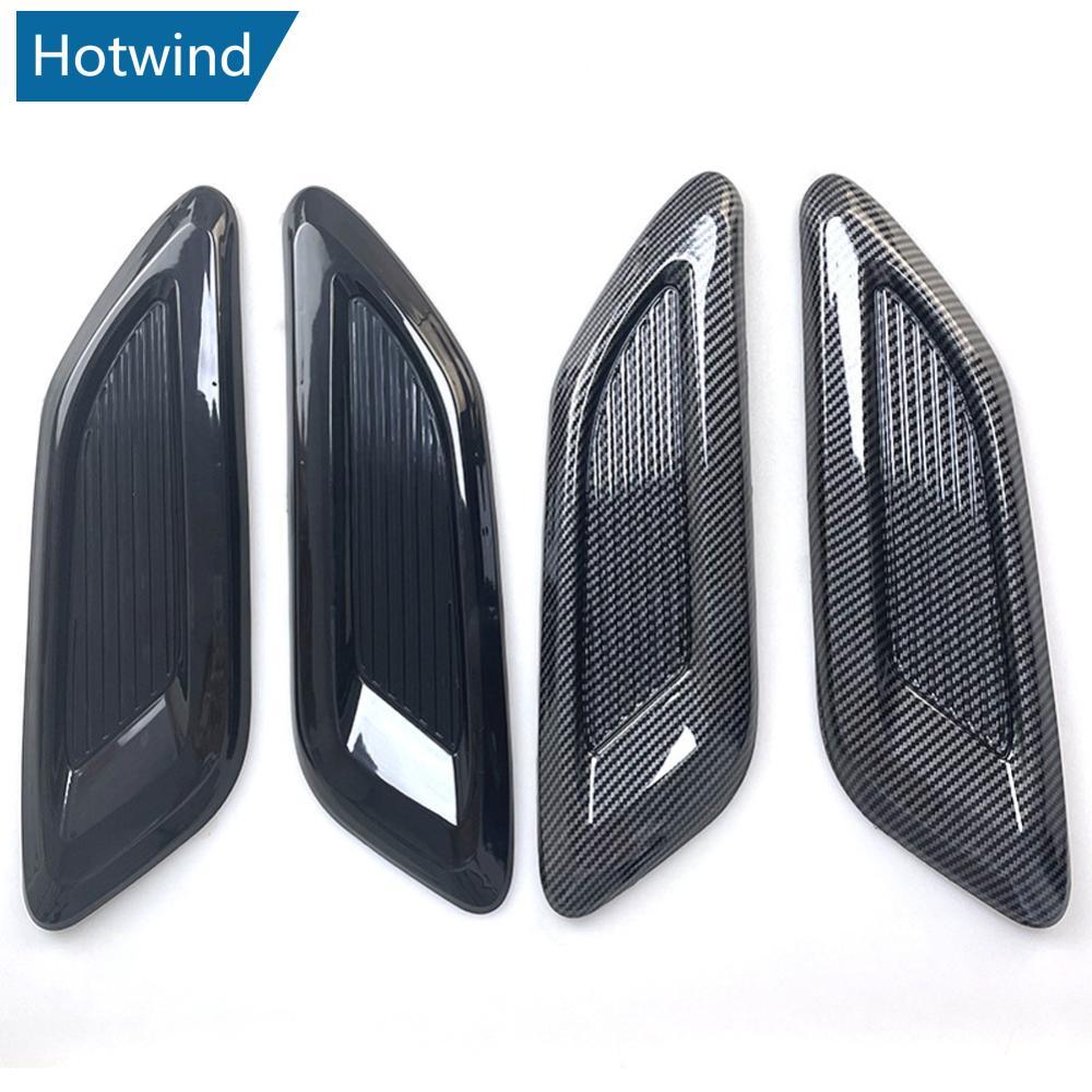 HW 3 Pçs/Set Universal Capô De Entrada De Fluxo De Ar Do Carro Colher Ventilação Capas Decorativas Centro Lado Saída Aut