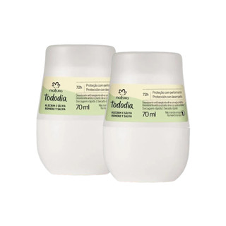2 unidades Desodorante Antitranspirante Roll-on Tododia Alecrim E Sálvia