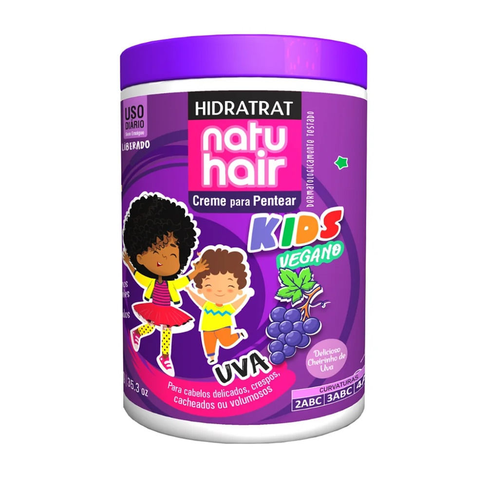 Creme para Pentear NATUHAIR Kids Uva Antifrizz 1kg