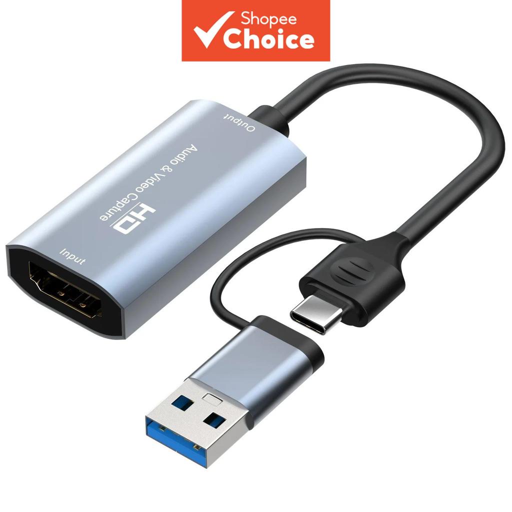 Placa De Captura De Vídeo HDMI 4K Para USB-C Grabber PS5 Switch Xbox Device Audio System Pro
