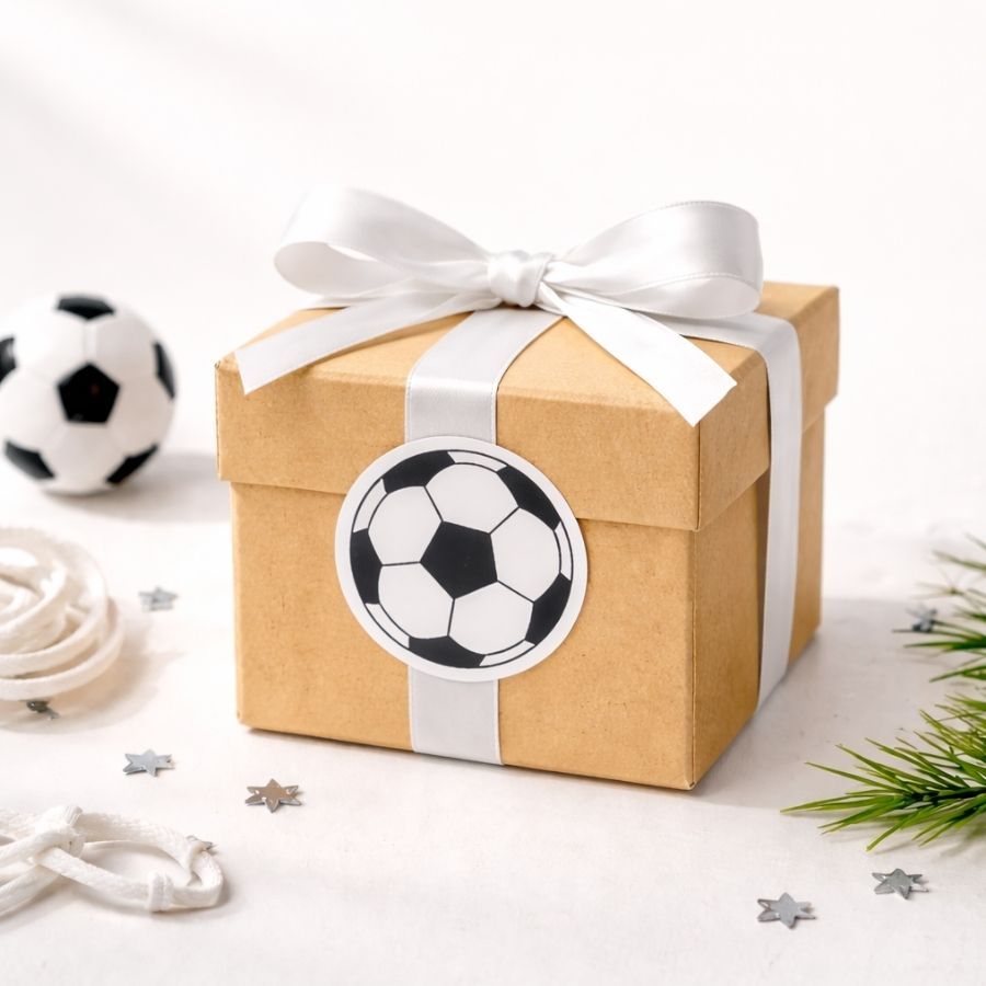 Adesivo Redondo Bola De Futebol - Ref.2533 -  Hot Stamping - 3cm - 20 unidades - Stickr - Rizzo
