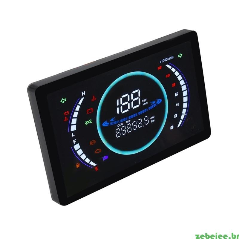 zebeiee Motocicleta Velocímetro Digital Odômetro Painel Design 199km h Faixa RPM Liga Alumínio