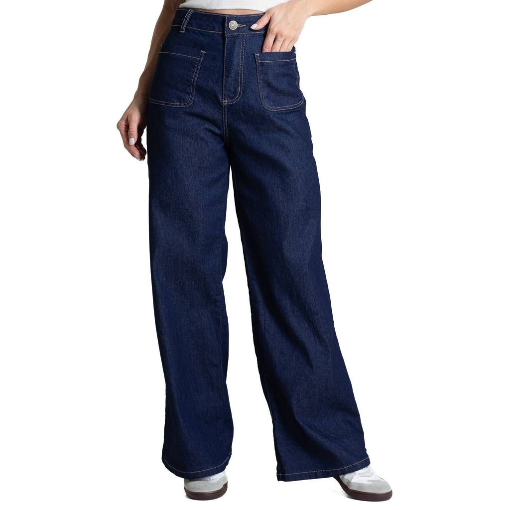 Calça Jeans Sawary Wide Leg Petit - 282842