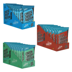 Kit 10x Snack Proteico Shark Pro 50g Sem Glúten Sabores Variados