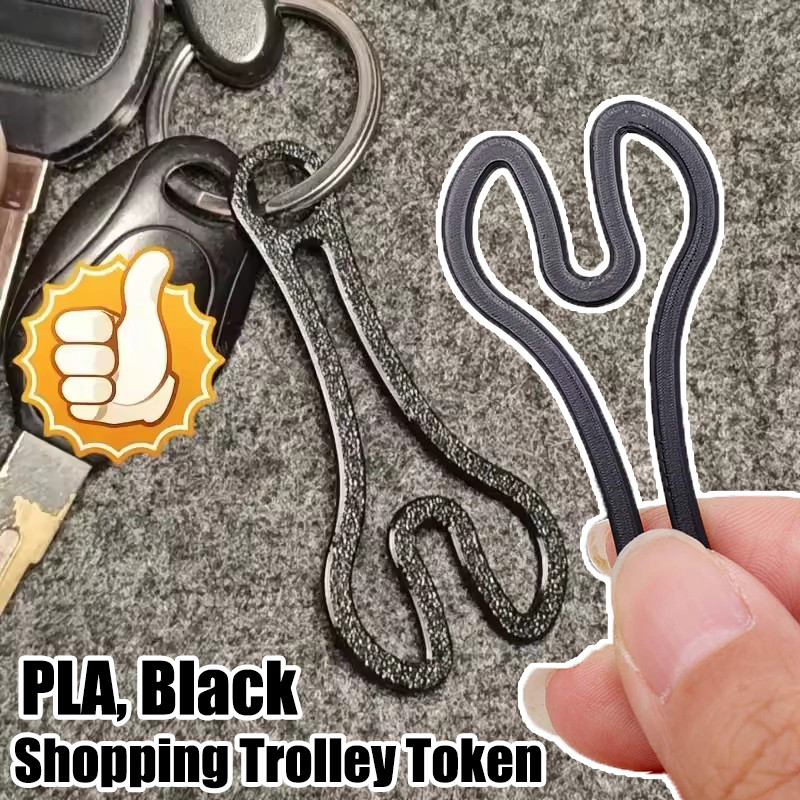 Token De Carrinho De Compras Com Impressão 3D De 16-4 Unidades-Tokens-Pingente De Supermercado-Universal , Reutilizável-