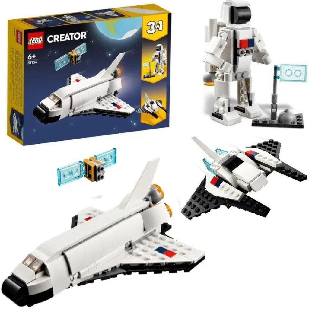 LEGO ®     Creator Space Bus, Astronauta e Nave 31134; Conjunto de Construção 3 em 1 (144 Peças)