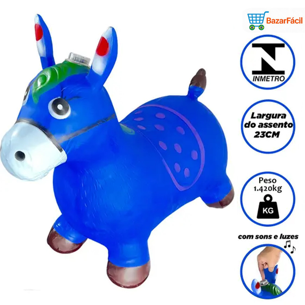 Cavalo saltitante inflável – brinquedo inflável equipado，com music