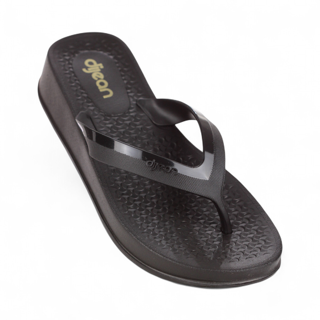 Chinelo Dijean Plataforma Preto - Feminino