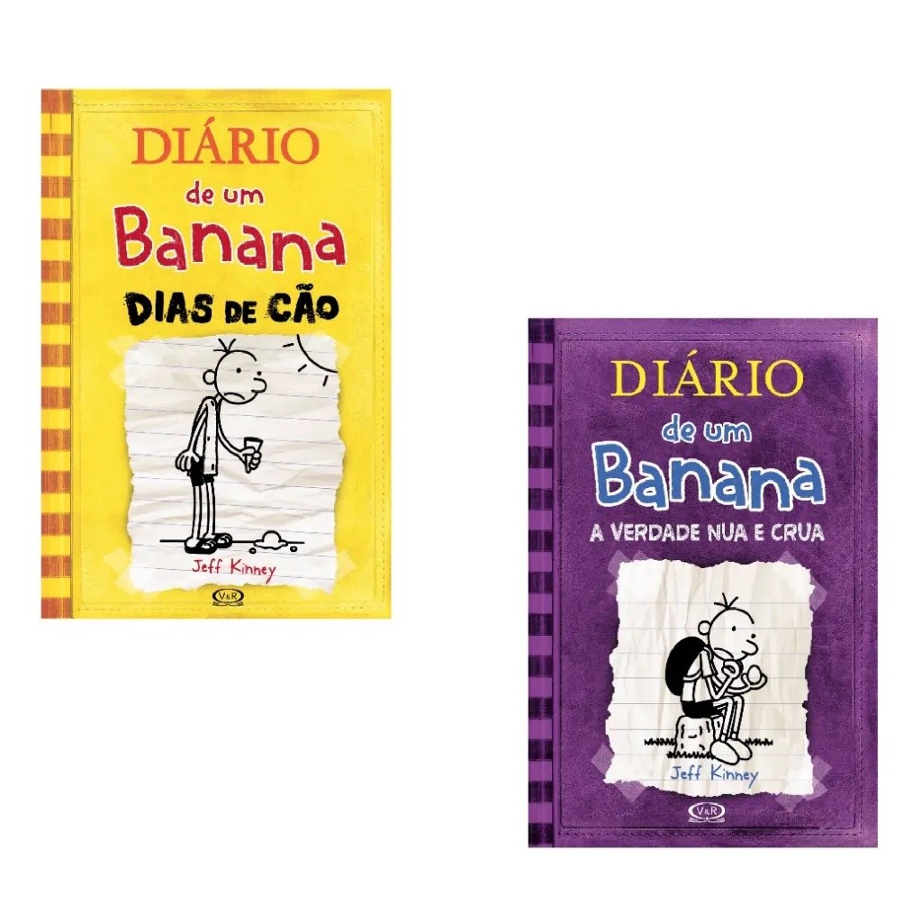 Kit C/2 Livros - Diário de Um Banana V. 4 e 5 (Capa Dura) + Brinde