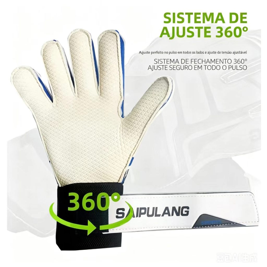 Crianças luvas de goleiro de futebol resistente ao desgaste látex antiderrapante luvas de goleiro treinamento competição