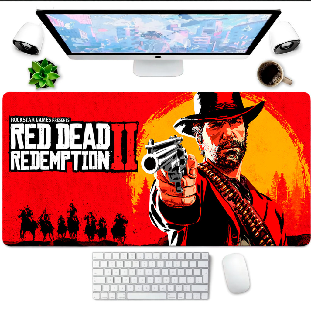 Mouse Pad Gaming Personalizado Masculino Tapete Estendido 80x30 Superfície Lisa Para Setup Gamer Profissional e Escritór