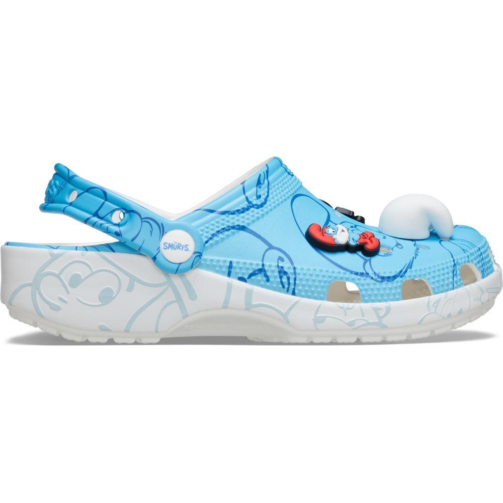 Sandália crocs smurfs classic clog multi