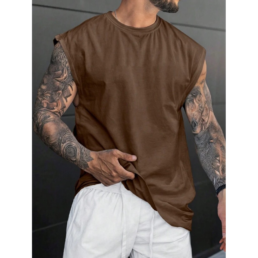 Camiseta Regata Oversized Masculina Algodão Blusa Over Machão Camisa Algodão Streetwear