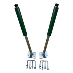Par Guia Lateral Para Carreta Jet Sky Barco Com Rolete 50cm Verde