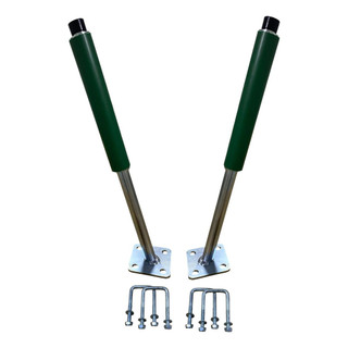 Par Guia Lateral Para Carreta Jet Sky Barco Com Rolete 50cm Verde