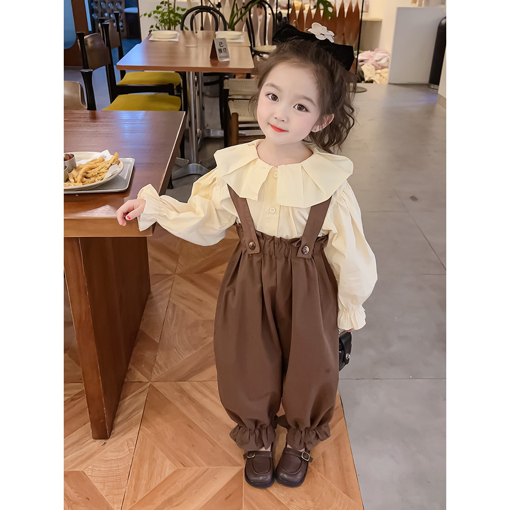 Meninas frito rua influenciador terno novo estilo bebê menina outono roupas outono moda crianças primavera outono e