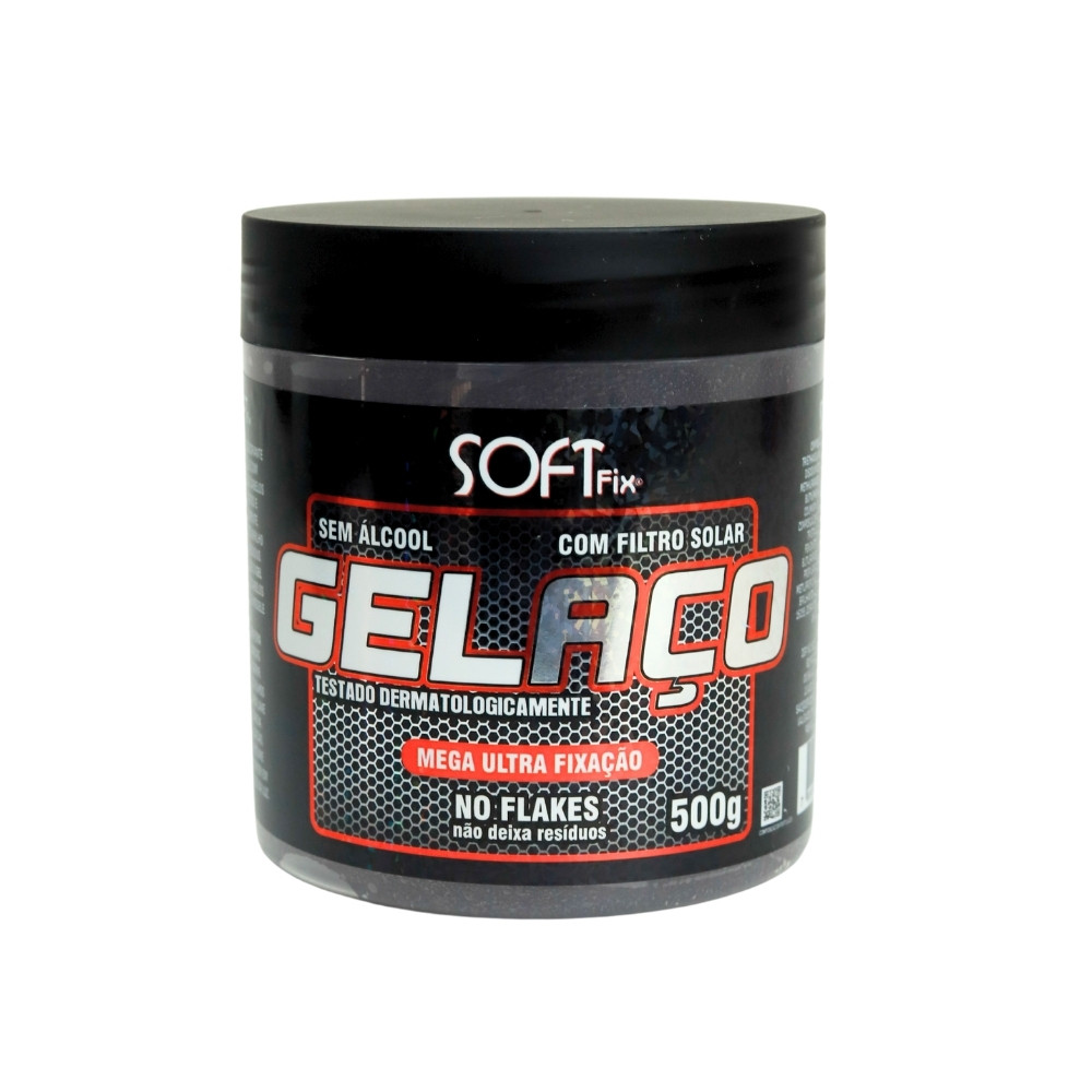 Gel Aço Mega Ultra Fixação 500g - Soft Fix