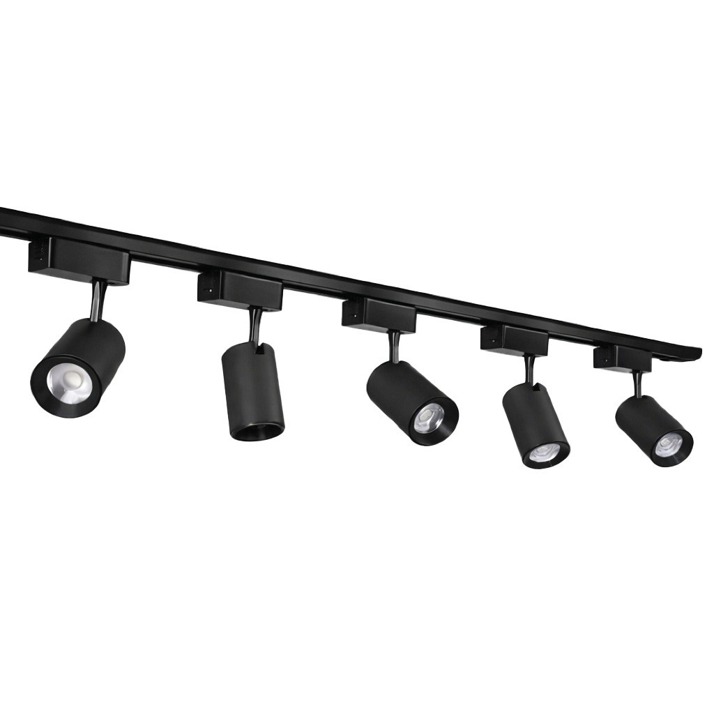 Kit Trilho Eletrificado 2m + 5 Spots Led 7w 10w Direcionável Bivolt (3000k, 4000