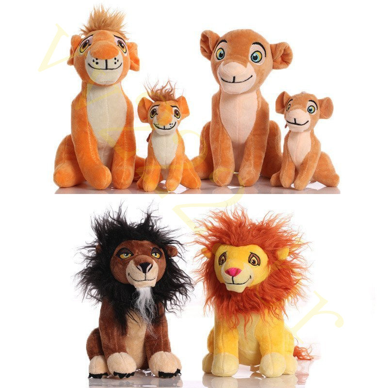 Brinquedo de Pelúcia do Rei Leão da Disney, Simba Nana, Chaveiro de Animal de Desenho Animado Macio, Presente de Férias 