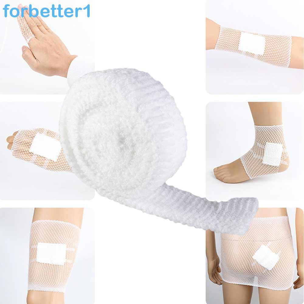 FORBETTER Atadura Tubular De Rede Elástica , De Malha Respirável De Poliéster 2m Branco