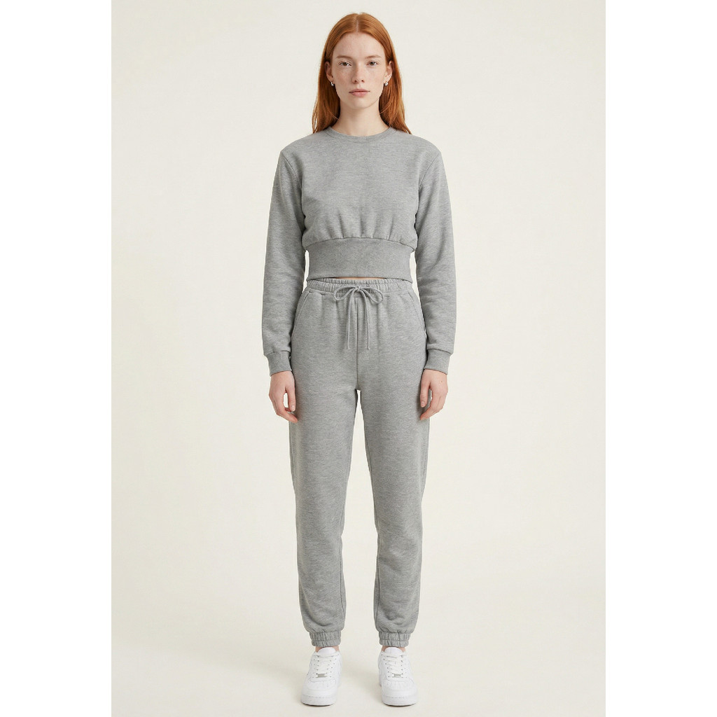 Blusão Cropped Feminino Moletom Just Basic