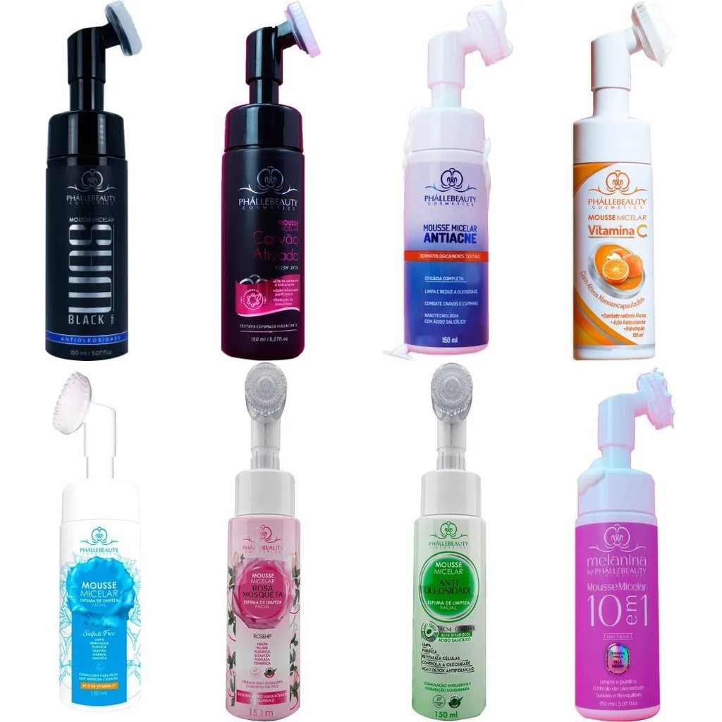MOUSSE MICELAR MULTIBENEFICIOS PHÁLLEBEAUTY 150ML - ESCOLHA O SEU!
