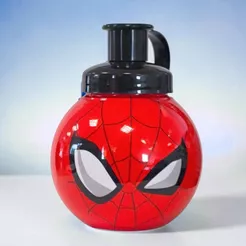 Garrafa Squeeze Bola Homem Aranha - Modelo 3 - 250ml - 1 unidade - Disney Original - Rizzo