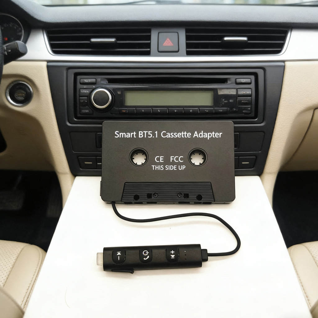 Fita cassete bluetooth conversor de áudio máquina de fita do carro bluetooth conector de áudio fita Player acessórios