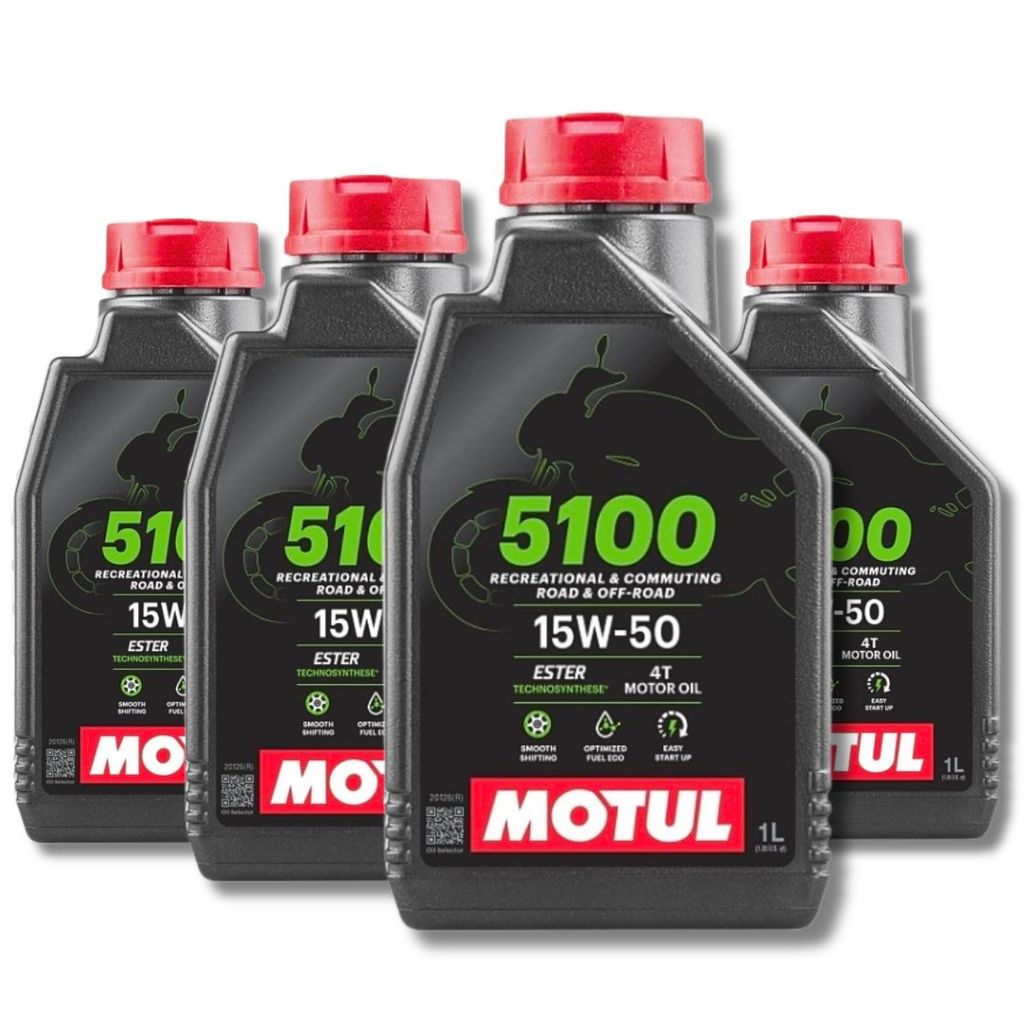 Óleo Moto Motul 5100 15w50 Semissintético 1l Honda DUCATI Ninja 300 Yamaha Bmw  4 UNIDADES