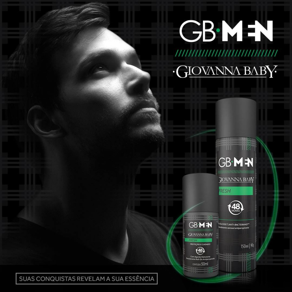 Detalhes do Desodorante Aerosol GB Men 150ml Giovanna Baby