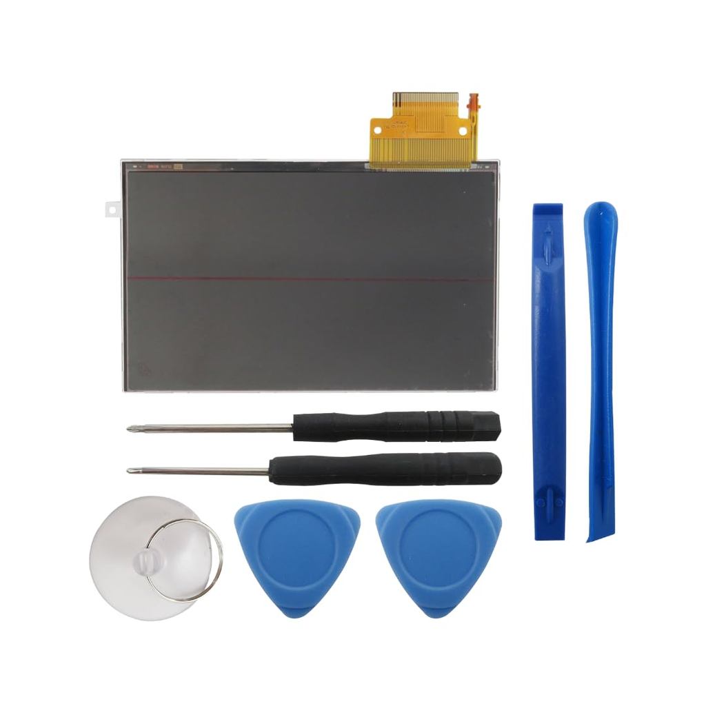 Substituição da Tela LCD com Retroiluminação e Ferramenta da YTXXDEUS Compatível com Sony PSP 2000 2001 Slim