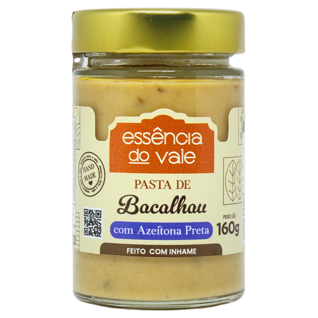 Pasta de Bacalhau com Azeitona Preta Essência do Vale 160g