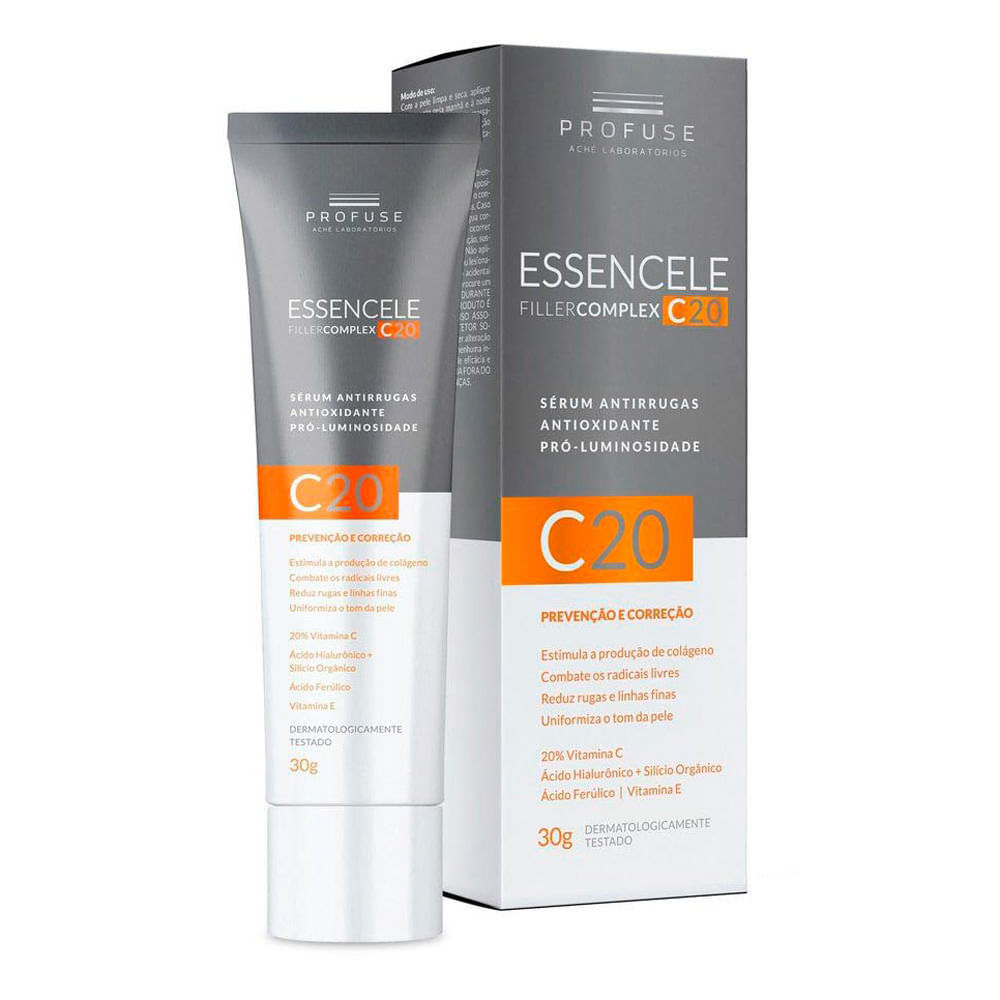 Essencele Filler Complex C 20 Profuse Sérum Antirrugas 30g em Oferta na Shopee