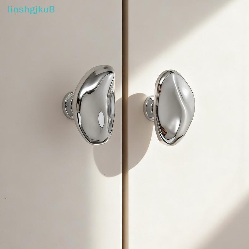 [lLinshgjkuB] 1 Peça Armário De Gaveta De Porta De Guarda-Roupa Simples Alça Prateada Brilhante Novos Móveis Chineses Pe