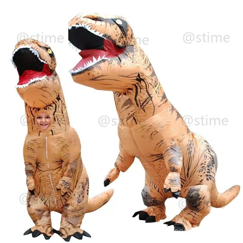 Traje inflável de dinossauro, festa de feriado, Performance de palco, decoração, adereços, tiranossauro Rex, traje inflá