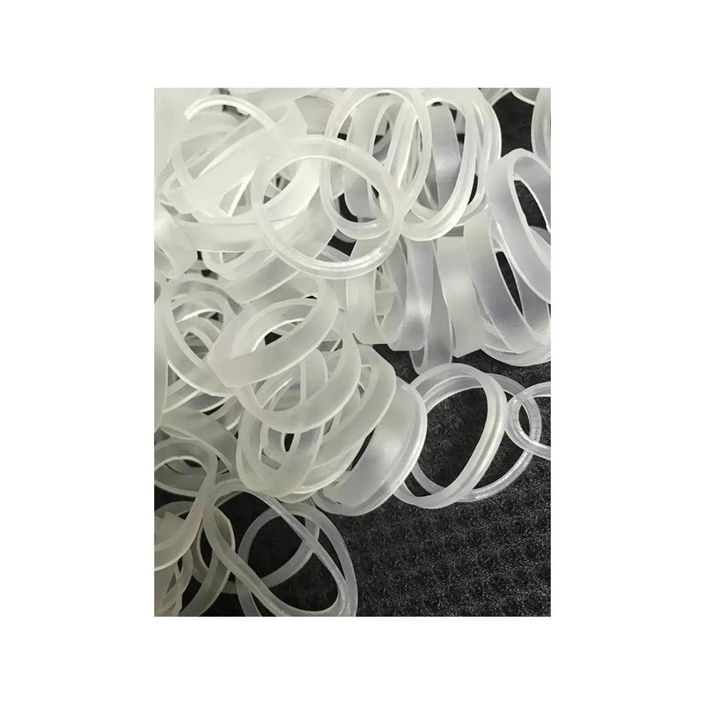 Faixa de borracha Anti-envelhecimento transparente durável elástico branco puro resistente a altas temperaturas faixa de