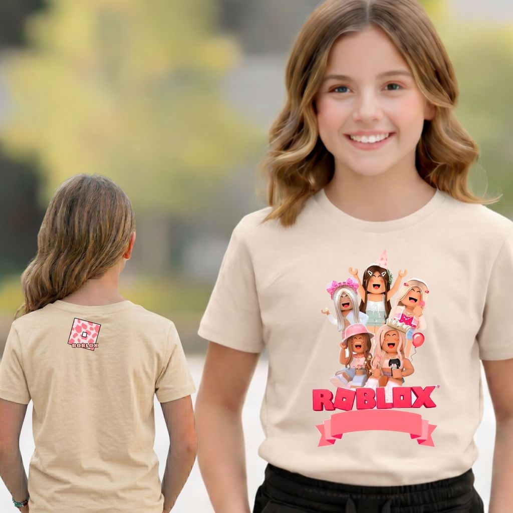 Conjunto Roblox Estiloso: Camiseta estampada Short Infantil 100% Algodão Confort Premium Presente Criança Tendência 2026