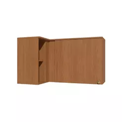 Armário Aéreo de Canto 1 Porta 98cm Elara Kappesberg Canela