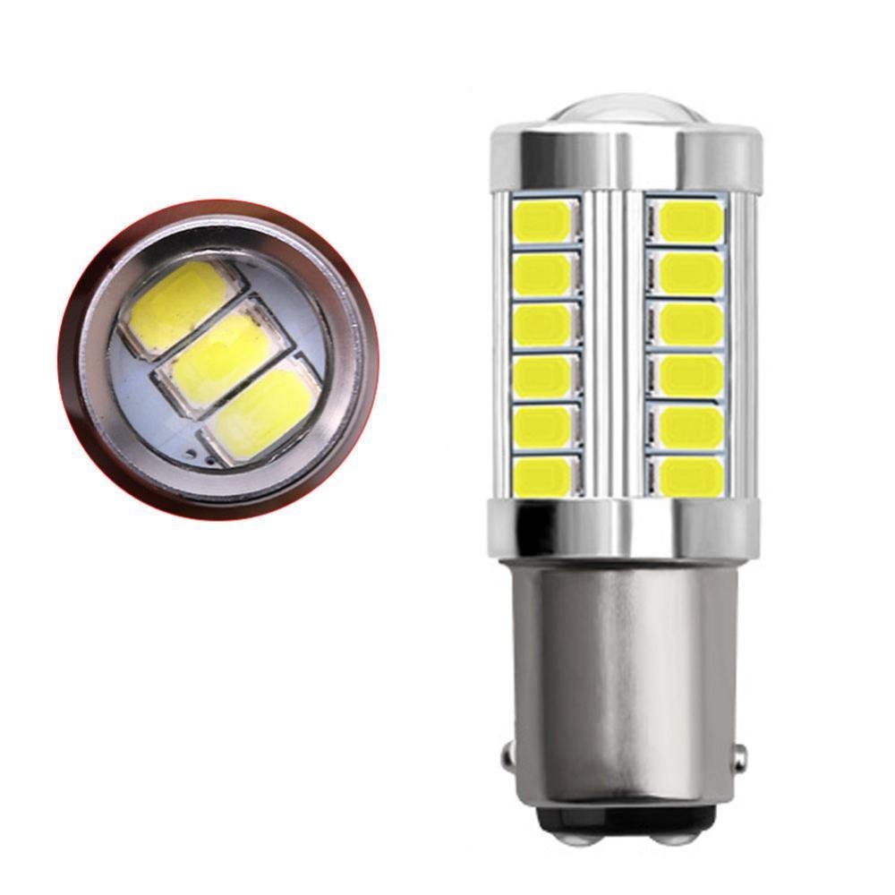 1 unidade de lâmpada LED 1157 33-SMD para carro, luz de ré 5630 BA15S P21W Q9Y8