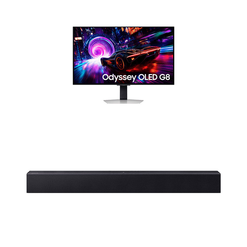 Monitor Odyssey OLED G8 32" 4K + Soundbar HW B400F