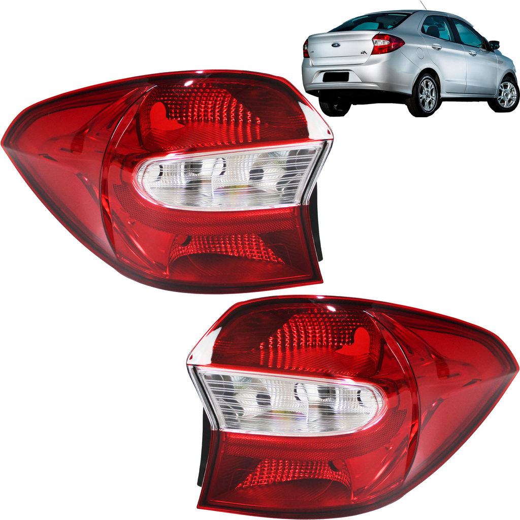 PAR Lanterna Traseira KA Sedan 2015 2016 2017 2018