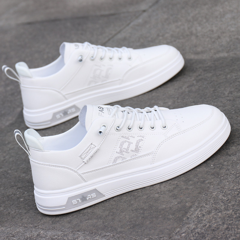 Sapatos masculinos verão respirável 2026 novo estilo na moda sapatos brancos masculinos de sola macia sapatos casuais es