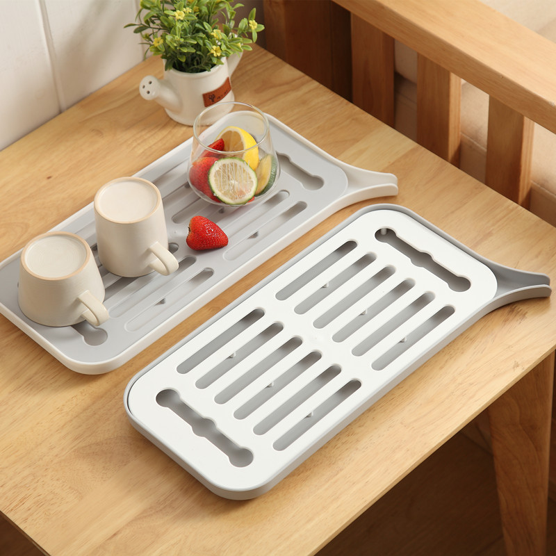 Aconchegante pia da cozinha rack lateral talheres bandeja de drenagem de frutas pratos pauzinhos copo rack de armazename