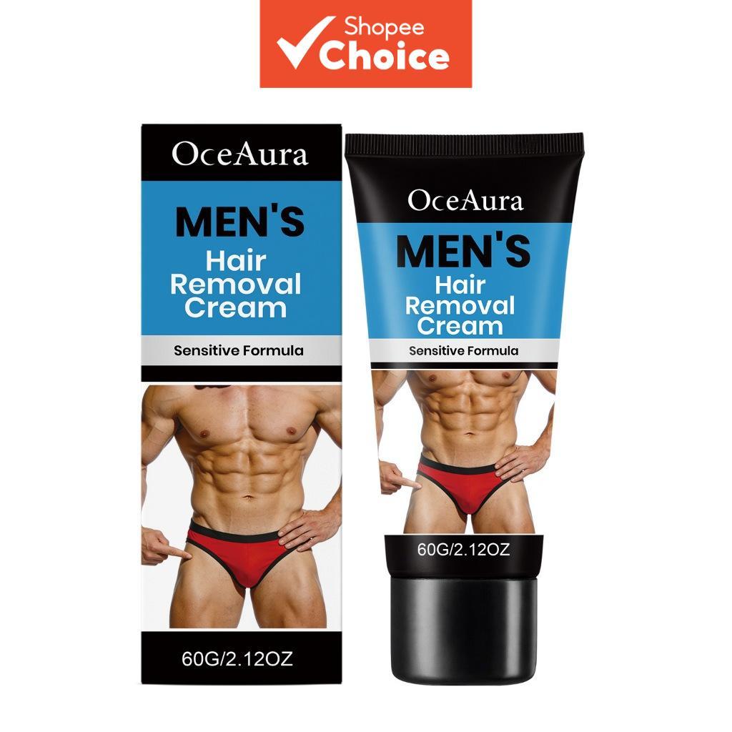 Creme Depilatório Masculino para a Zona Íntima, Corpo, Peito e Costas, Creme para Remoção de Pelos sem Dor - Eficaz,