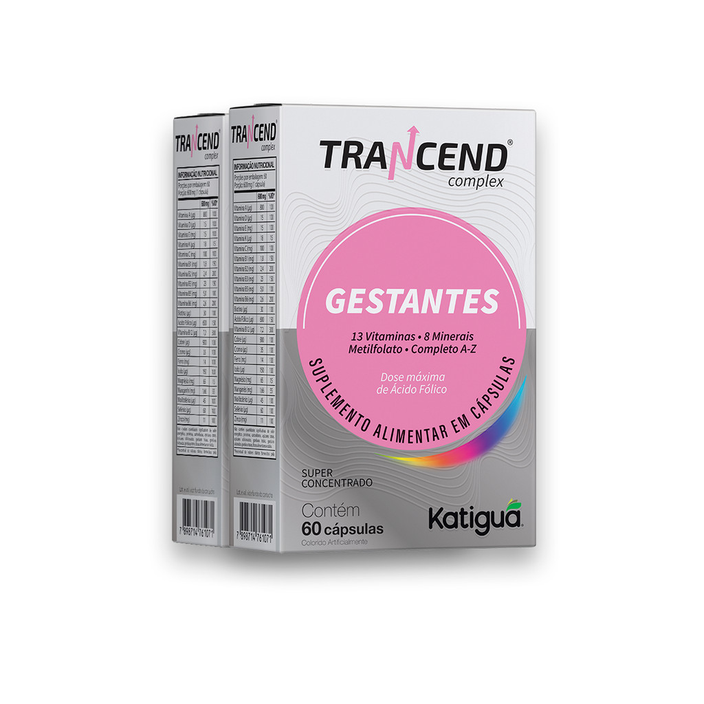 Kit 2 Trancend Completo Gestante Katiguá 60 Cápsulas