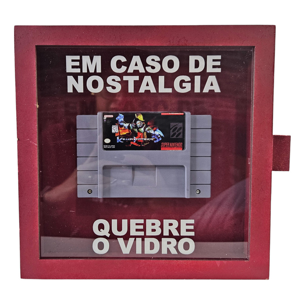 Quadro Killer Instinct Snes Quebre O Vidro Decorativo