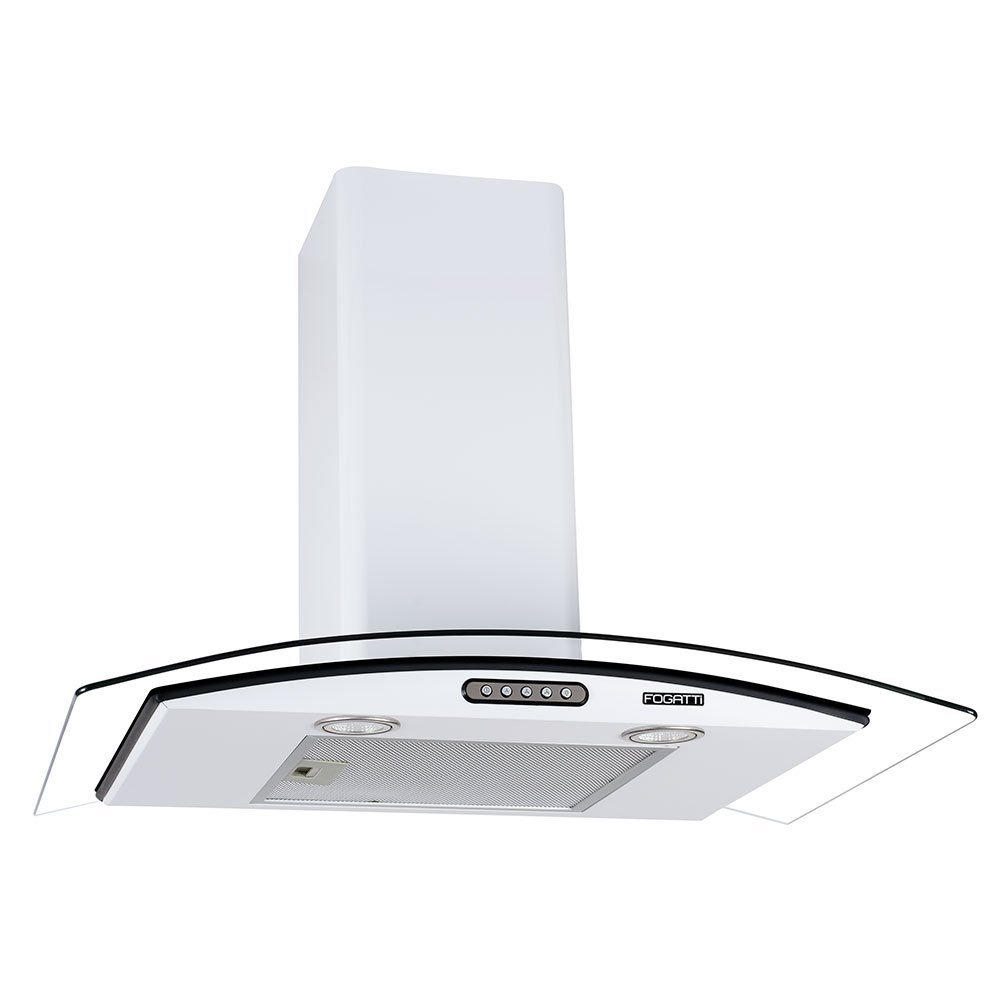 Coifa de Parede 75cm Vidro Curvo Slim Fogatti