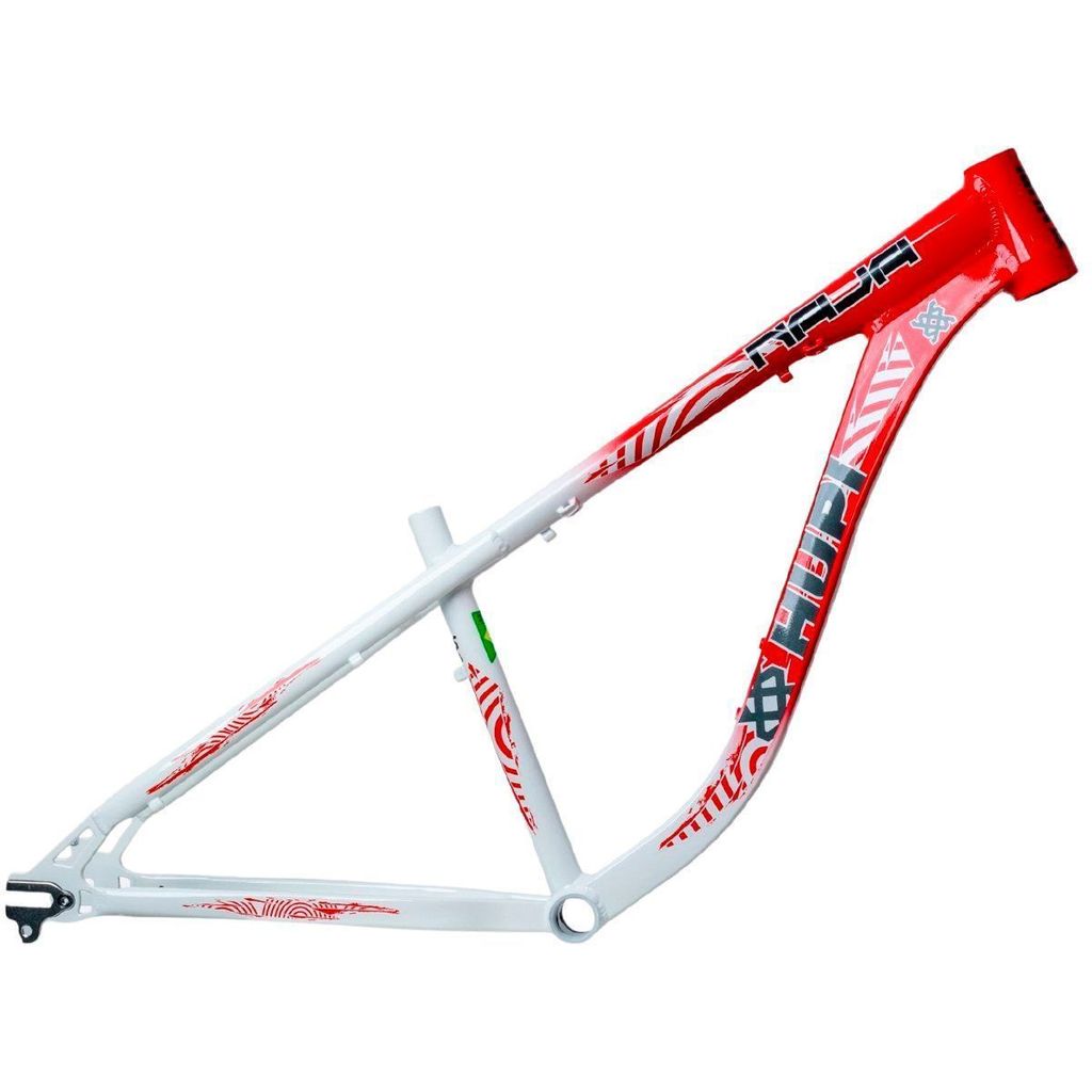 Quadro de Bicicleta do Grau Hupi Naja V10 Horizontal Branco